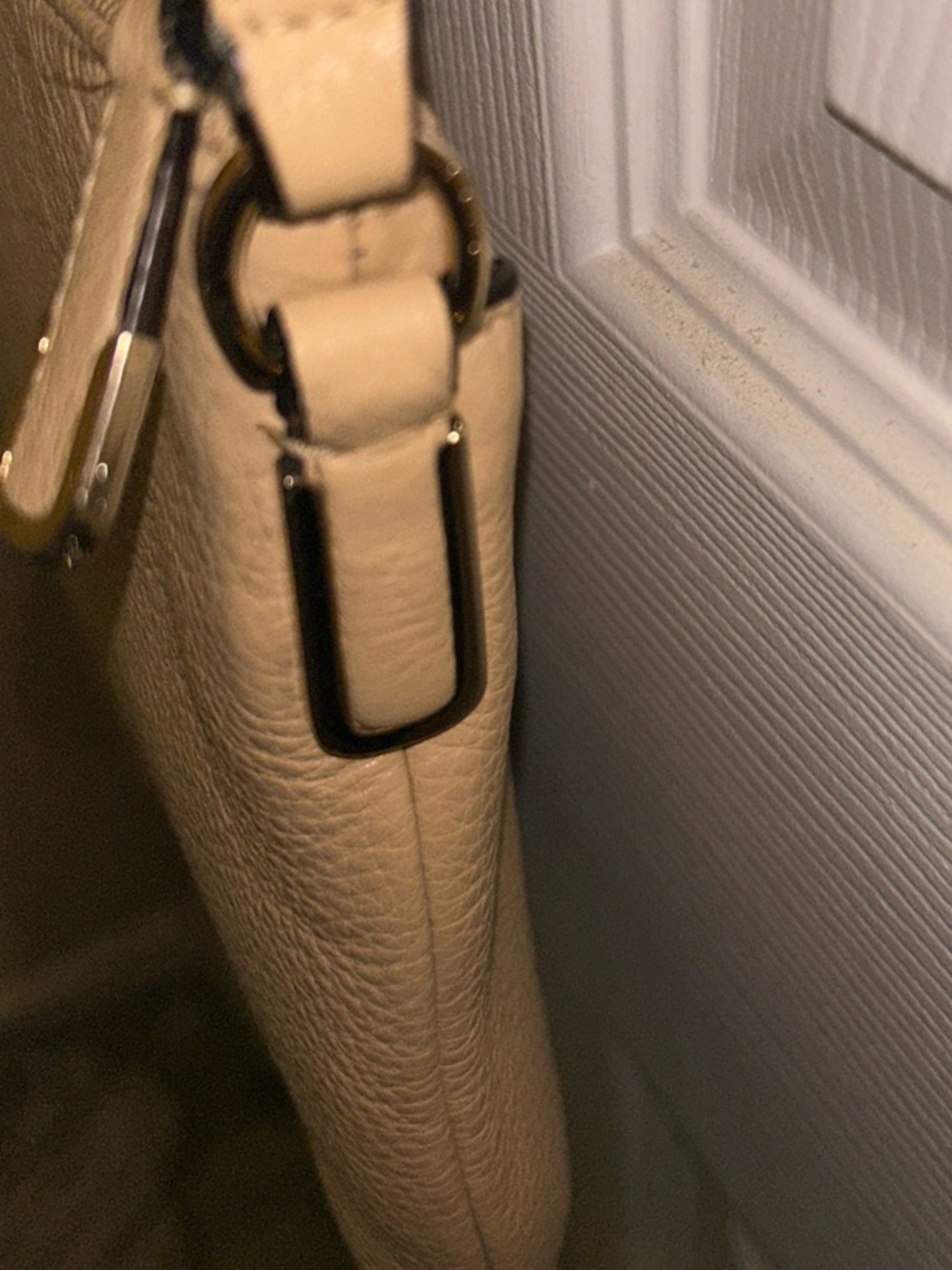 Coach Pebbled Leather Crossbody in Taupe with Charm - Picture 13 of 16